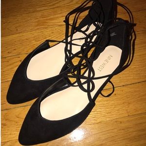 NWT! Nine West Stompino, Lace Up Flats, Size 7 1/2
